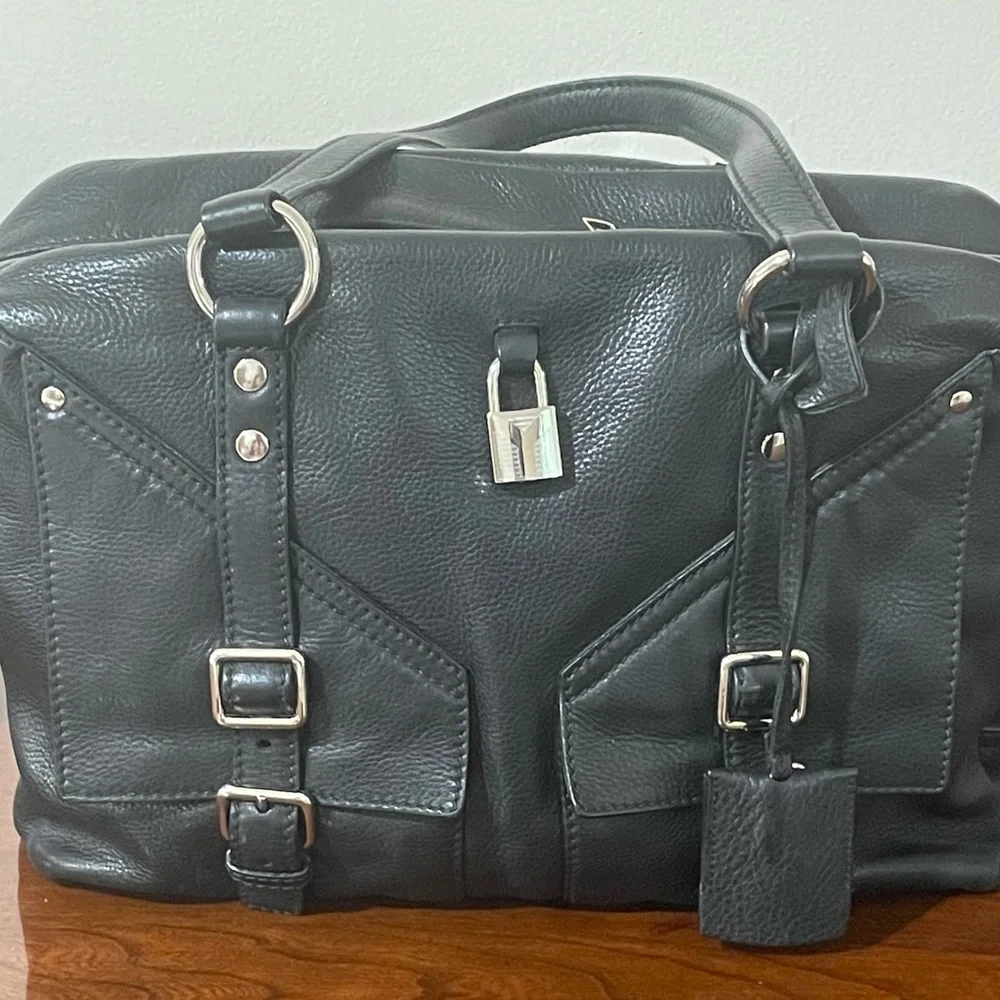 Yves Saint Laurent EUC Sac Lover black Leather Shoulder vintage Handbag ✨ - Picture 1 of 17